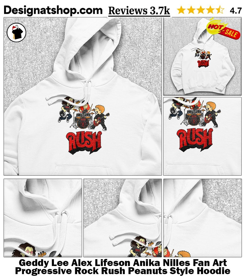 Geddy Lee Alex Lifeson Anika Nilles Fan Art Progressive Rock Rush Peanuts Style shirt