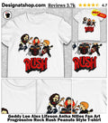 Geddy Lee Alex Lifeson Anika Nilles Fan Art Progressive Rock Rush Peanuts Style shirt