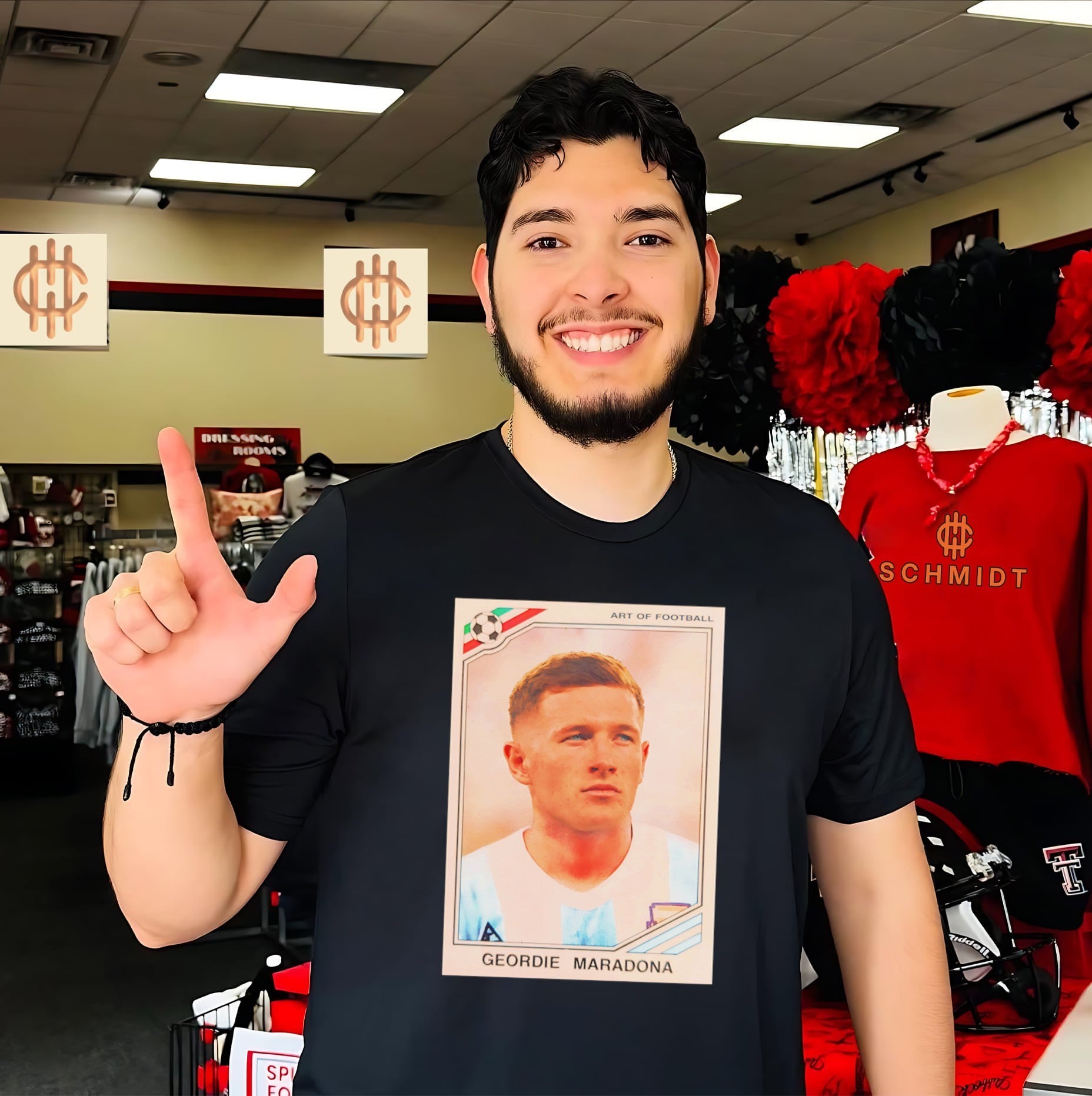 Geordie Maradona Art of Football Argentina National Team shirt