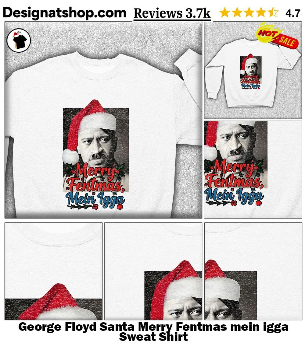 George Floyd Santa Merry Fentmas mein igga shirt