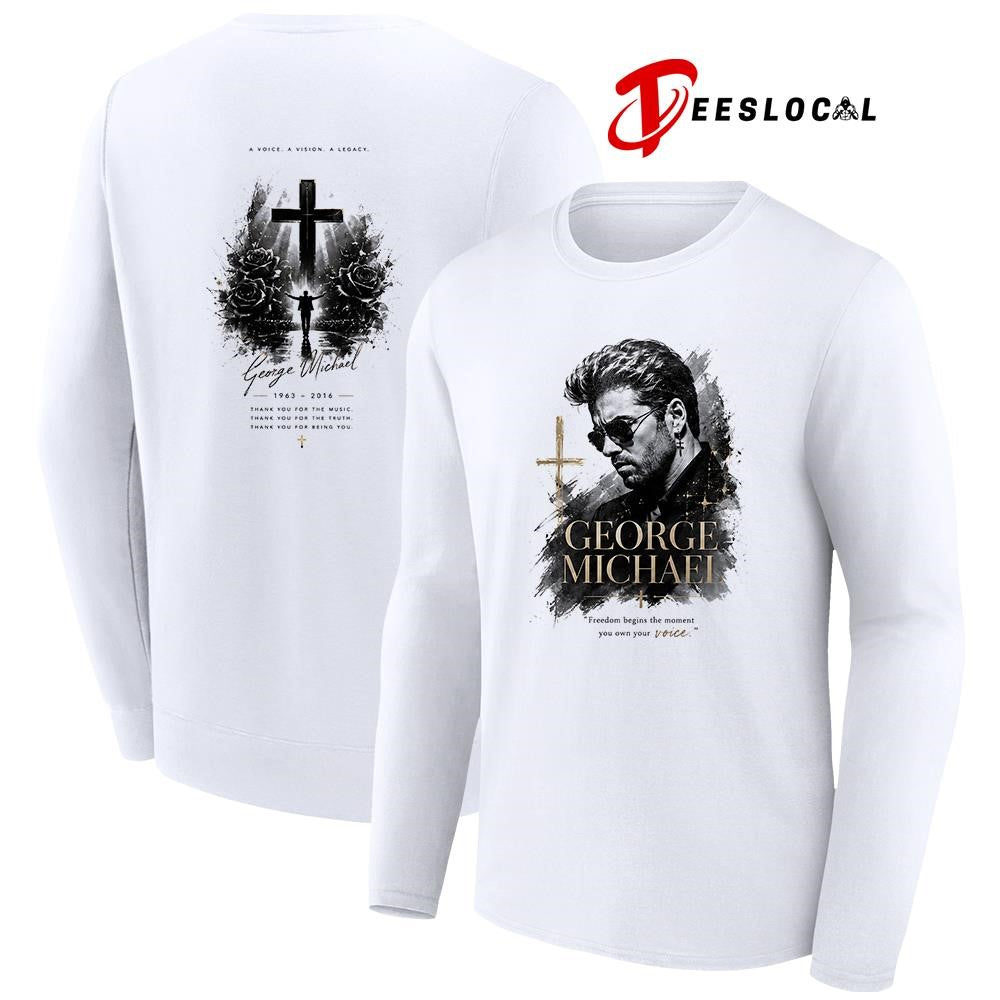 George Michael freedom begins the moment you own your voice shirt