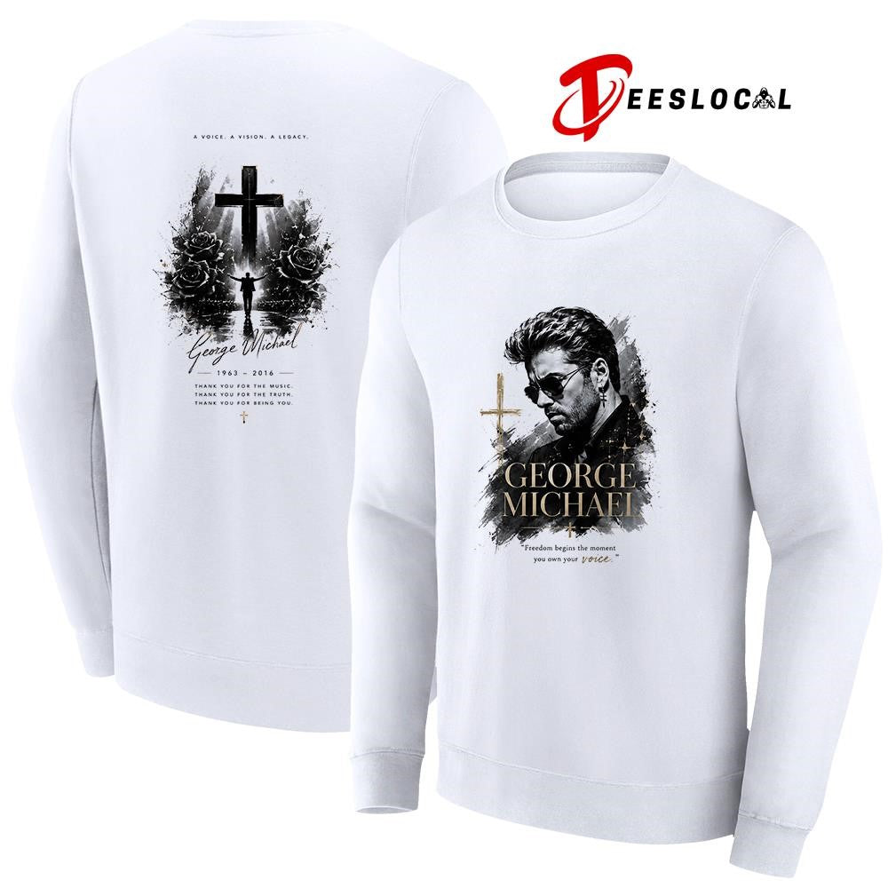 George Michael freedom begins the moment you own your voice shirt