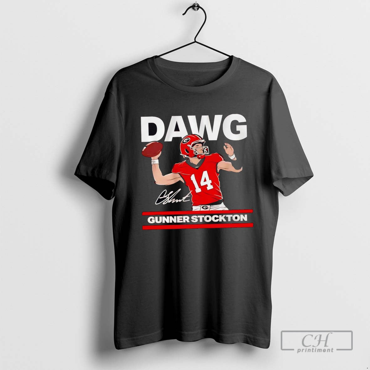 Georgia Football Gunner Stockton Is A Dawg Signature Long Sleeve