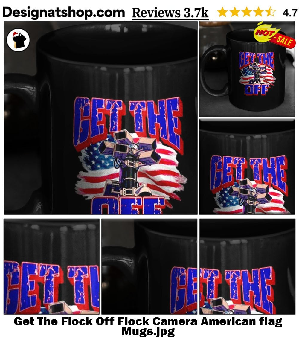 Get The Flock Off Flock Camera American flag shirt