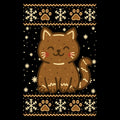 Gingerbread Cat Ugly Sweater