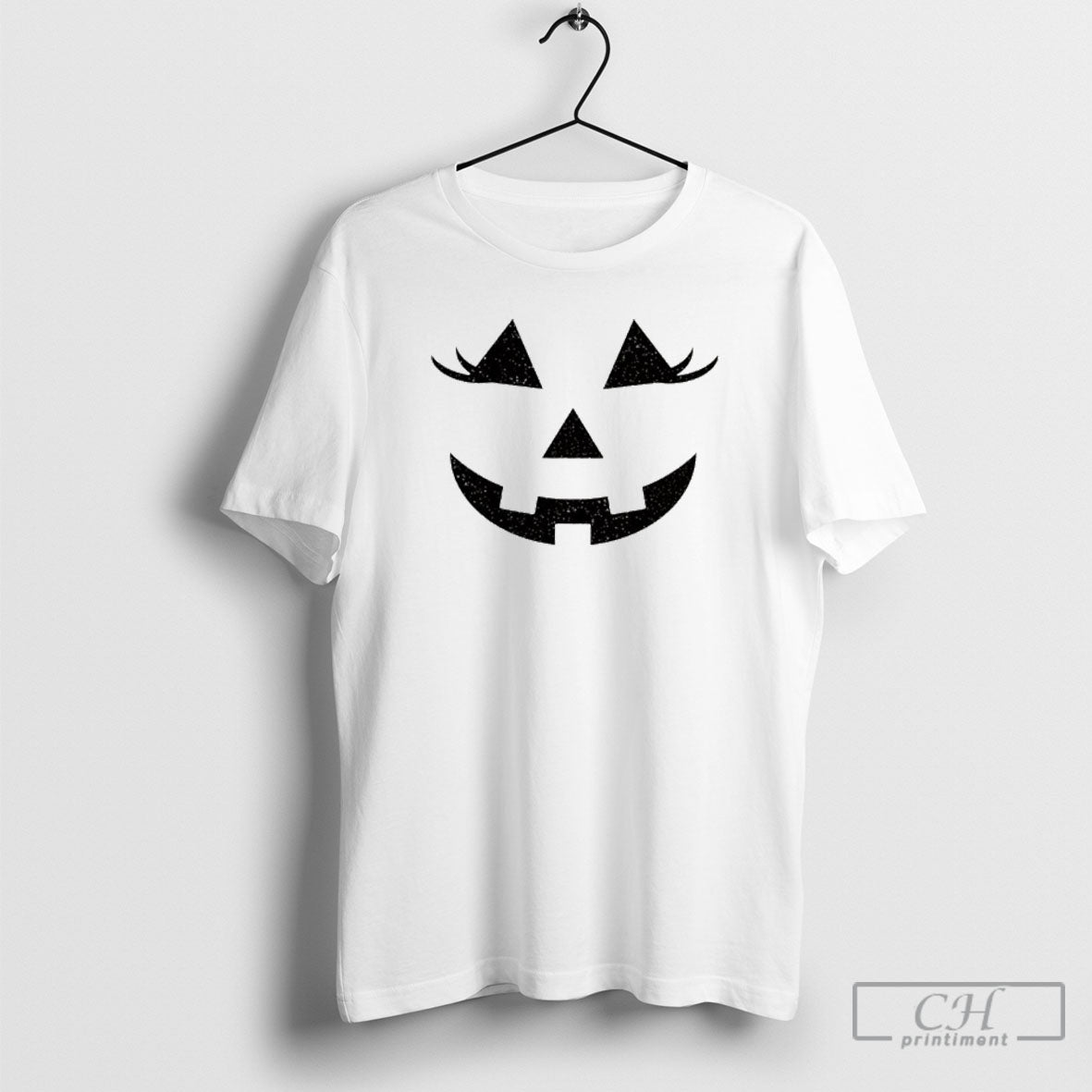 Glitter Jack O Lantern Face Halloween