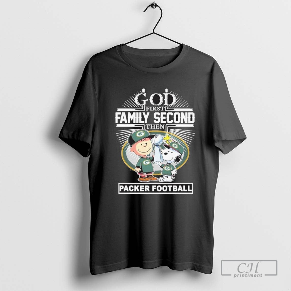 God Family Second Then Peanuts Packer Football