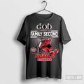 God First Family Second Then New Jersey Devils Hockey Mascot 2025 Long Sleve
