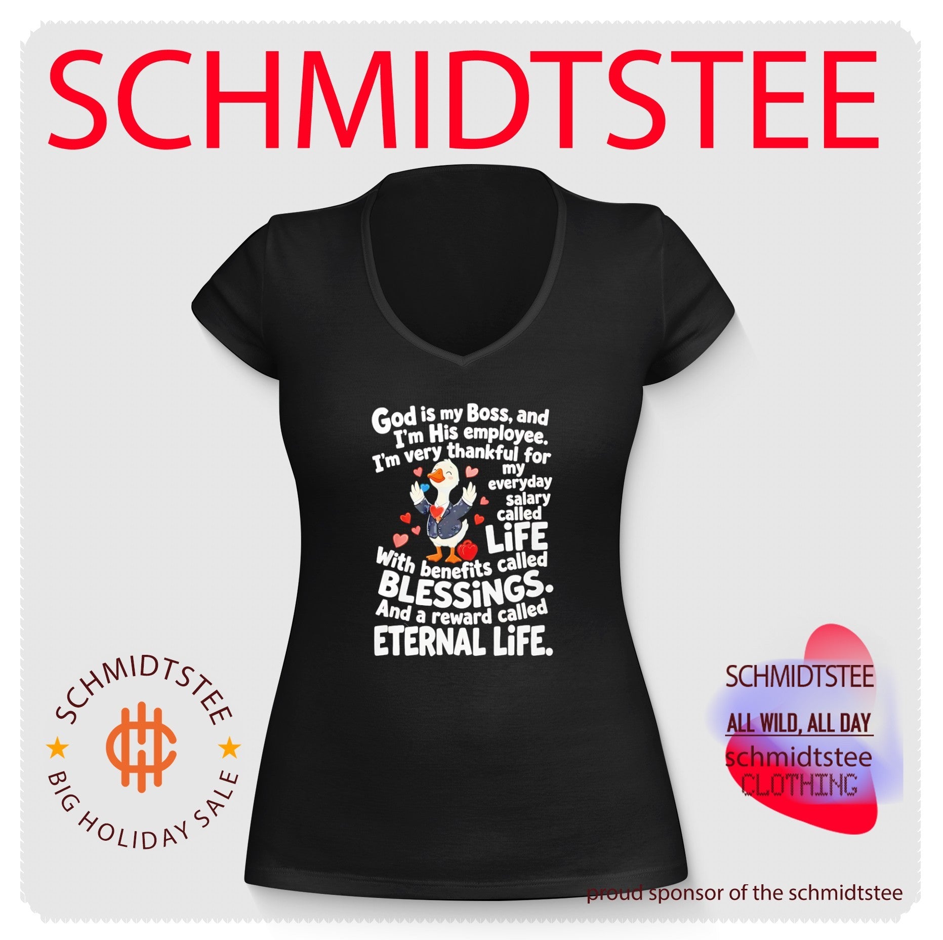 God Is My Boss Christian Faith Shirt