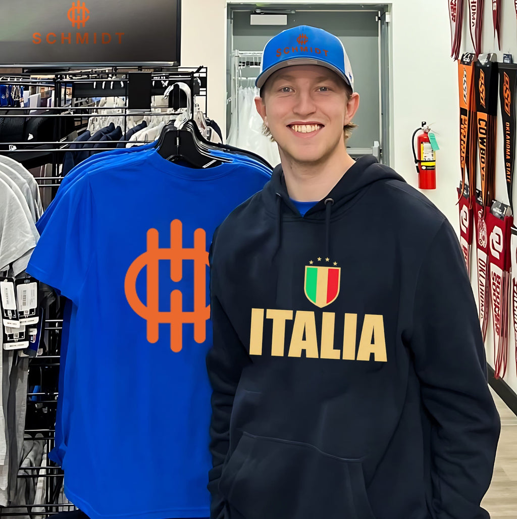 Gold Italia National Team Crest Italy Soccer shirt