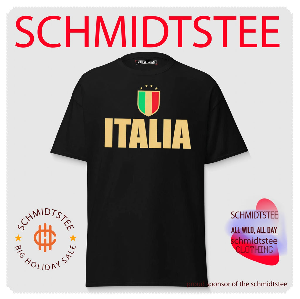 Gold Italia National Team Crest Italy Soccer shirt