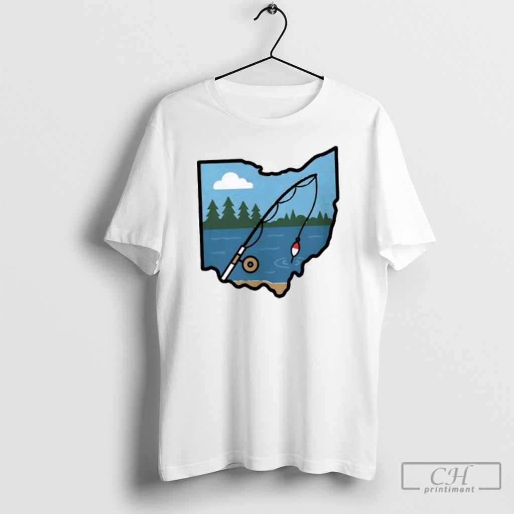 Gone Fishin Ohio Map Shirt Sweater