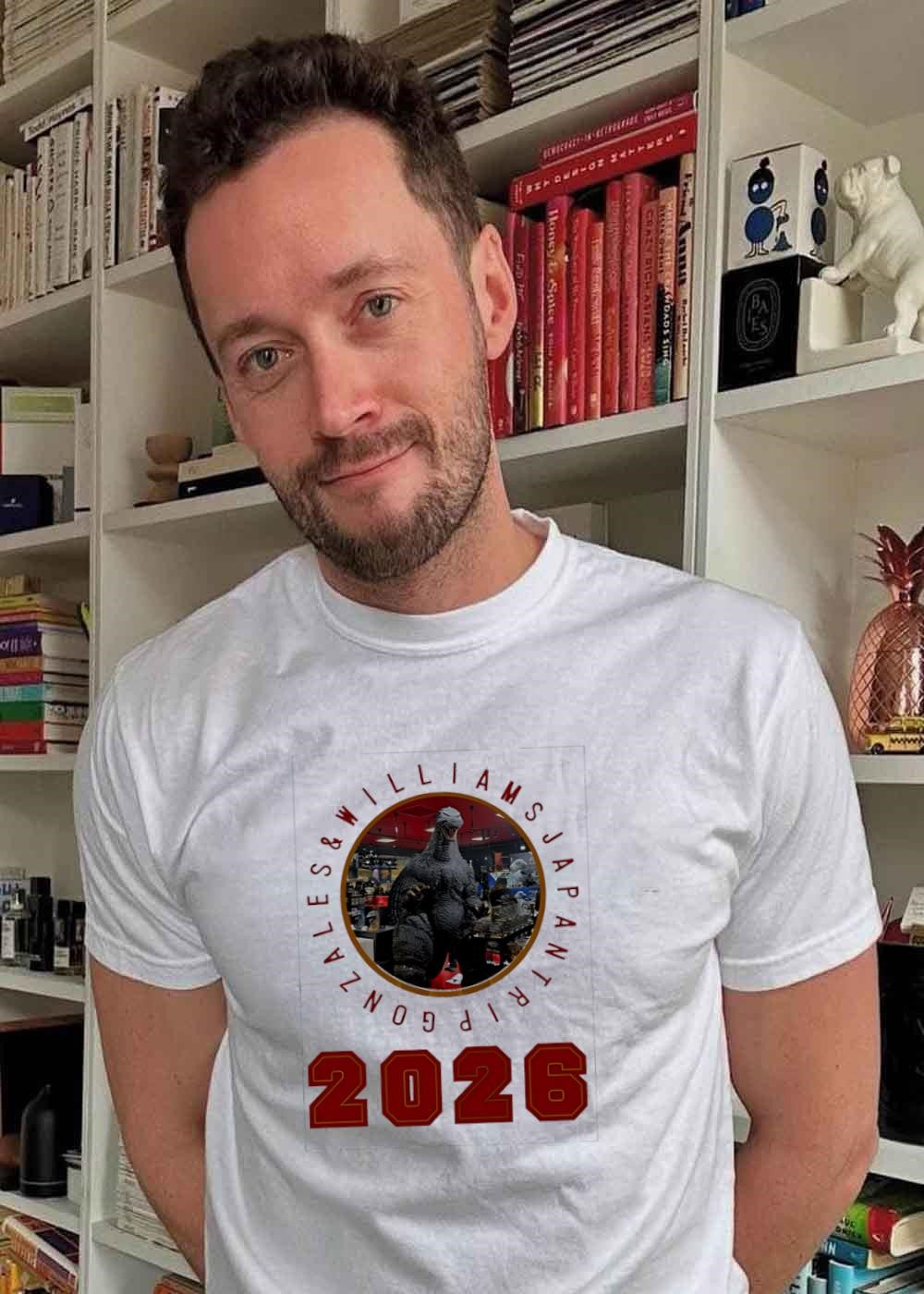 Gonzales & Williams Japan Trip 2026 Godzilla Graphic T-Shirt