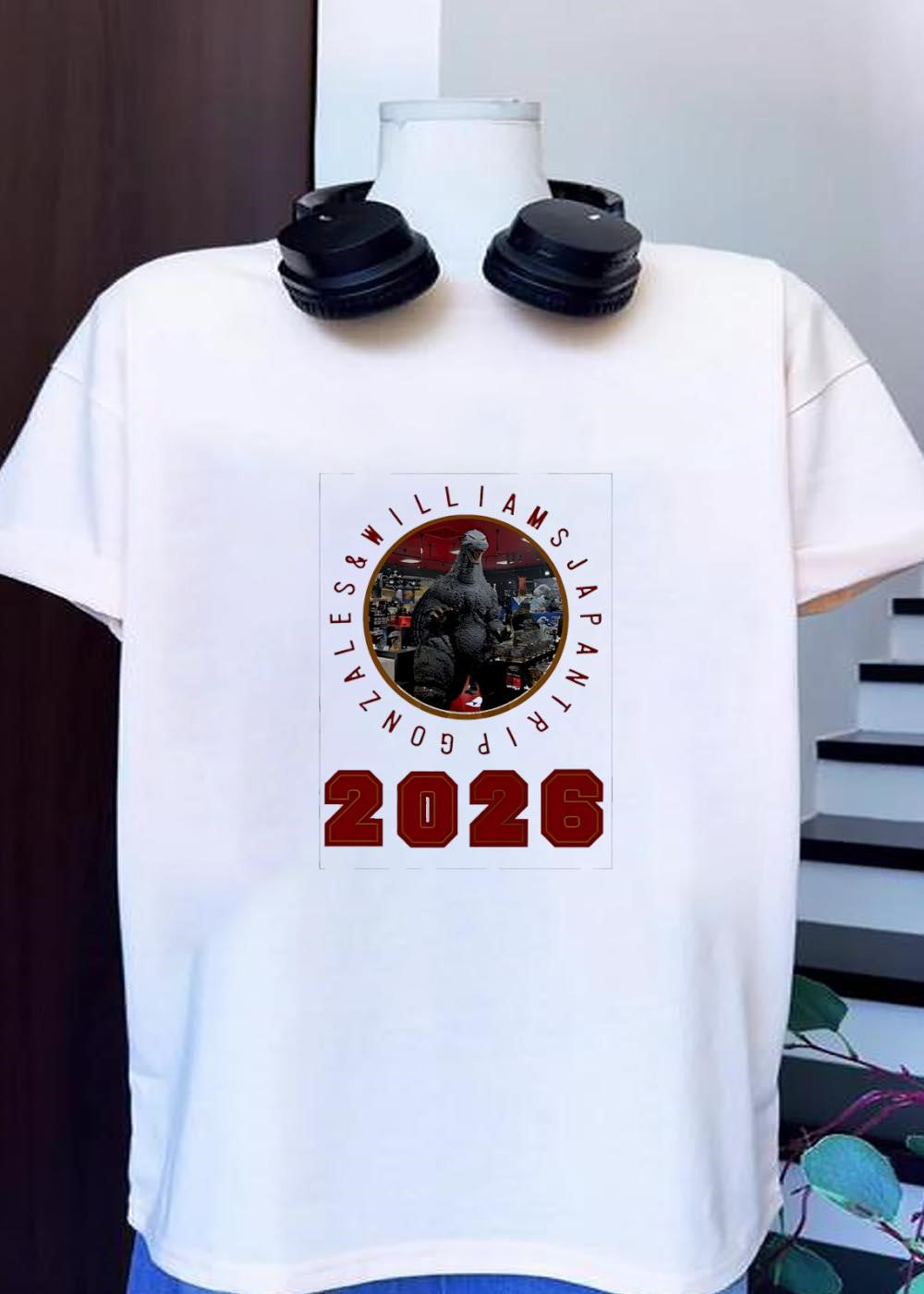 Gonzales & Williams Japan Trip 2026 Godzilla Graphic T-Shirt