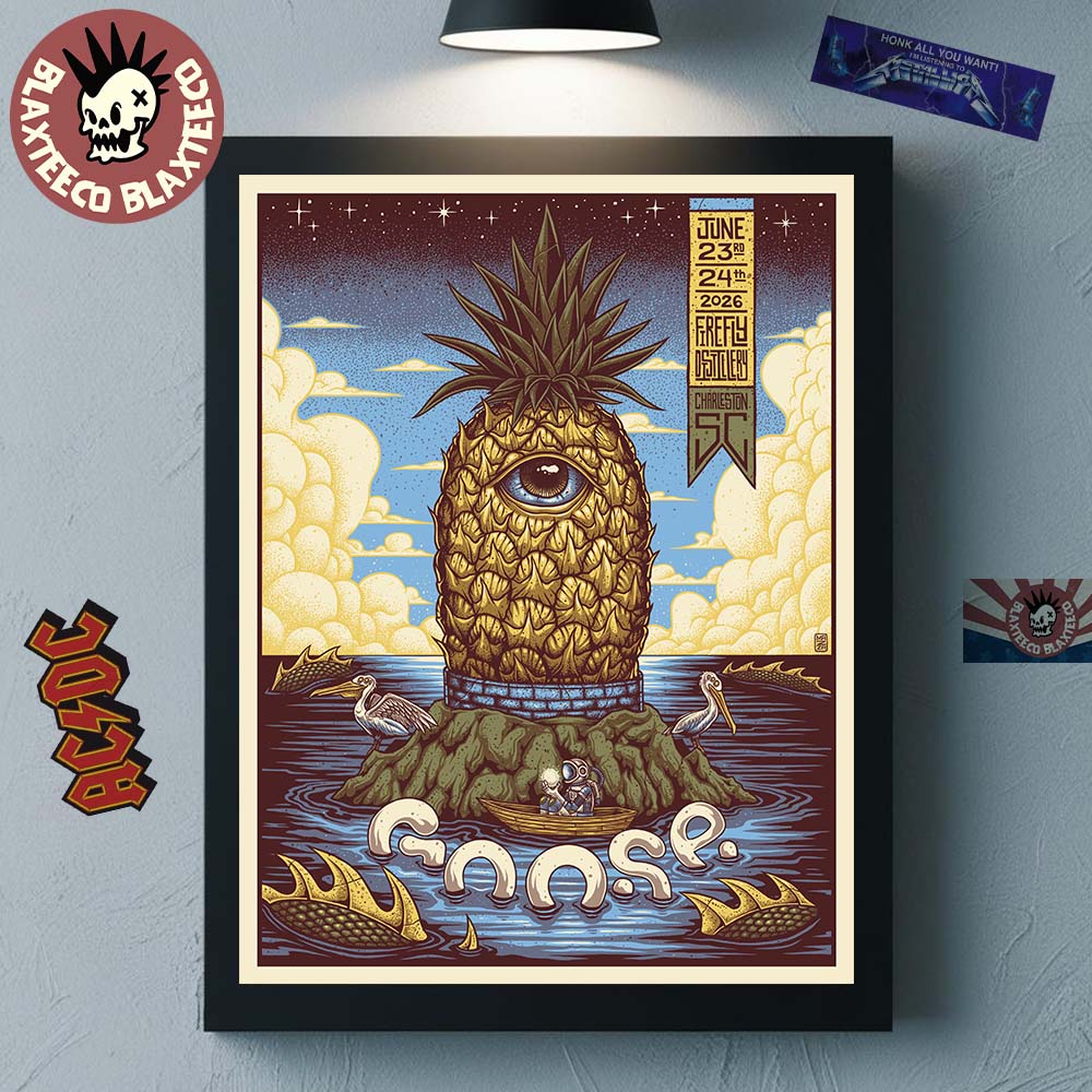 Goose Charleston South Carolina 2026 Event Poster At Firefly Distillery On June 23 And 24 2026 Poster Canvas