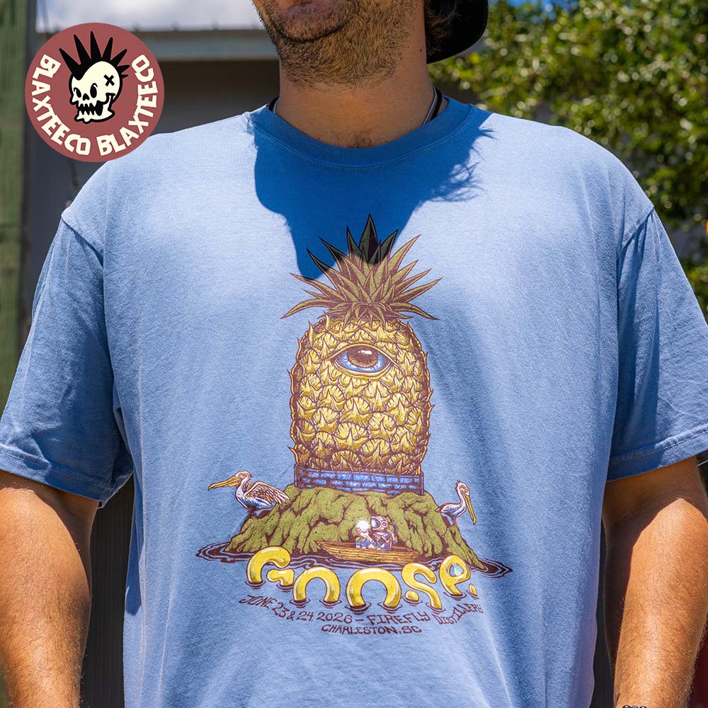 Goose Charleston South Carolina 2026 Event Tee At Firefly Distillery On June 23 And 24 2026 Blue T-Shirt