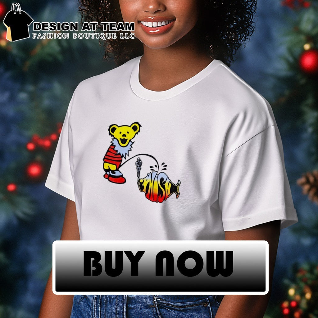 Grateful Bear pee on Phish logo shirt