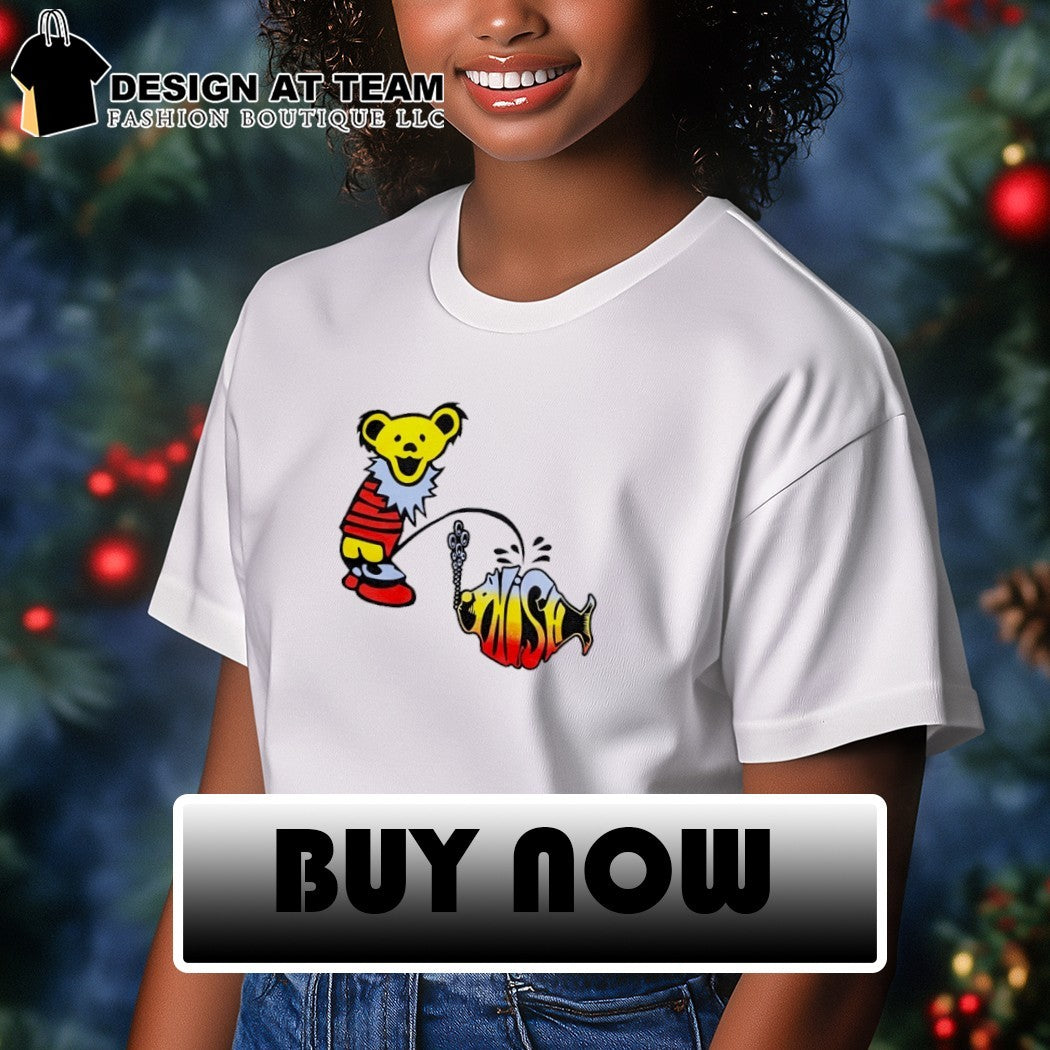Grateful Bear pee on Phish logo shirt