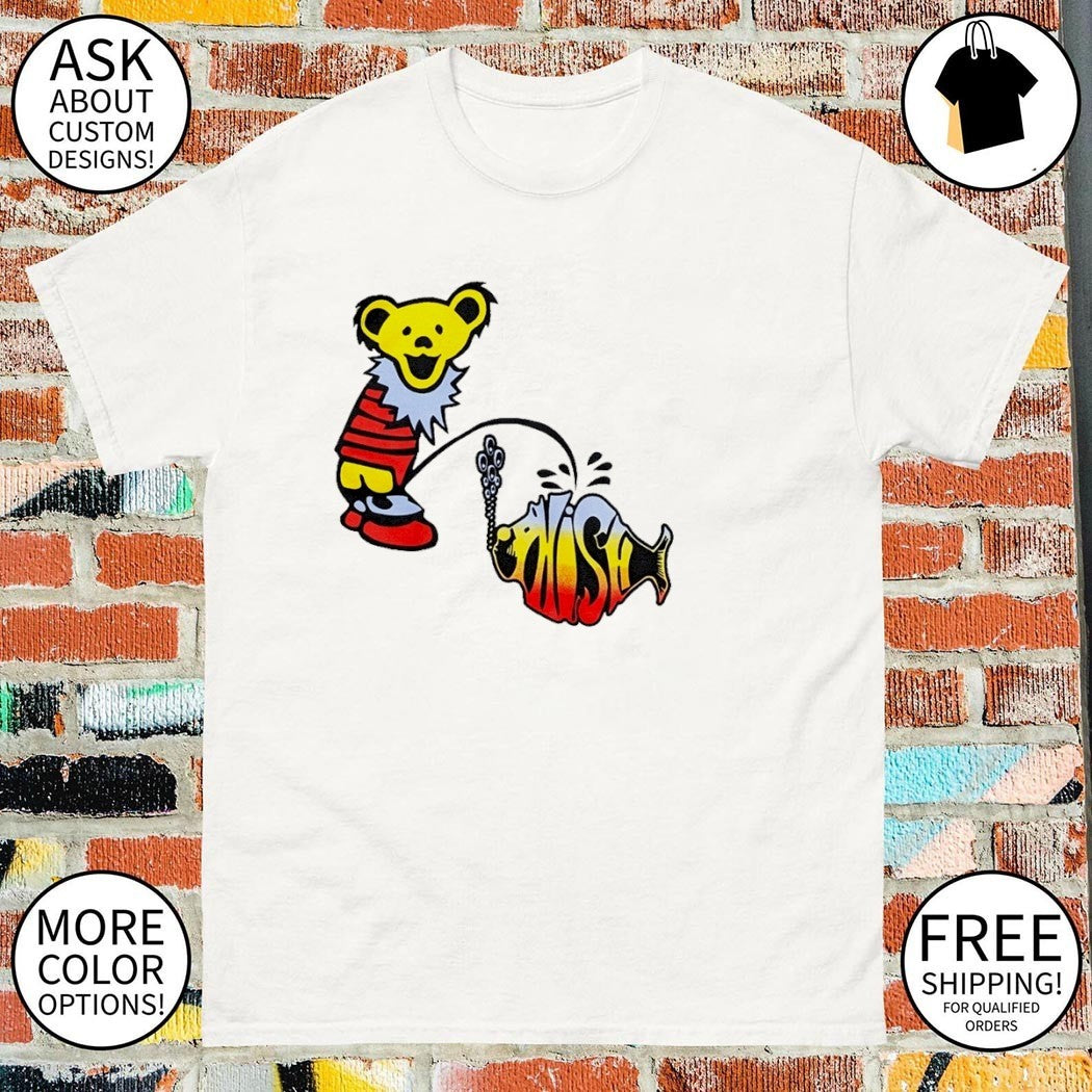 Grateful Bear pee on Phish logo shirt