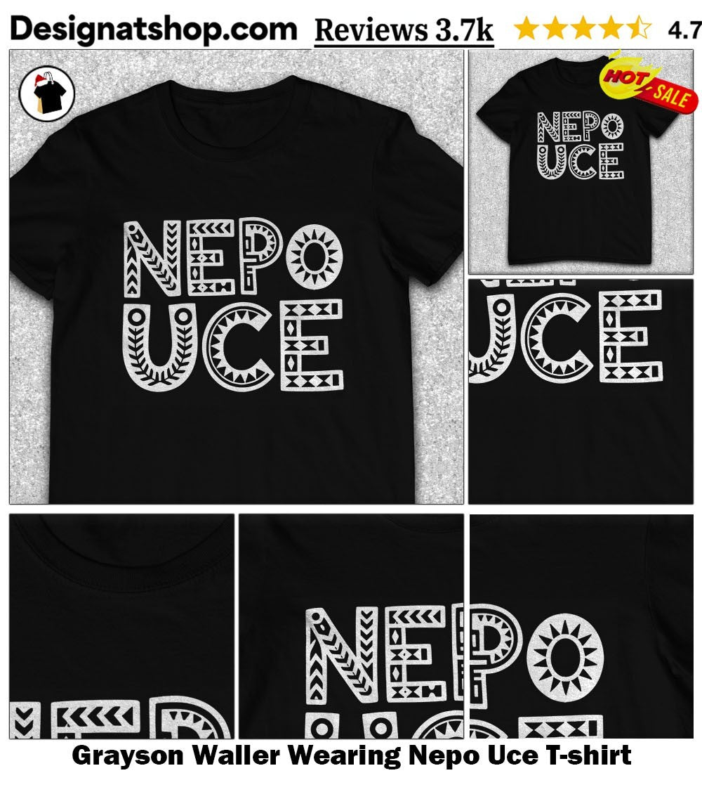 Grayson Waller Wearing Nepo Uce shirt