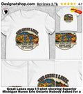 Great Lakes map t-shirt showing Superior Michigan Huron Erie Ontario Nobody Asked for a Rebrand shirt