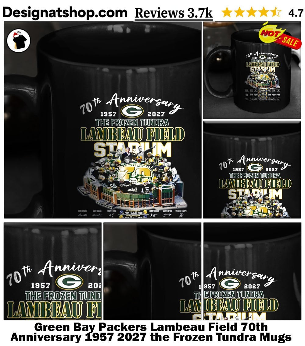 Green Bay Packers Lambeau Field 70th Anniversary 1957 2027 the Frozen Tundra shirt