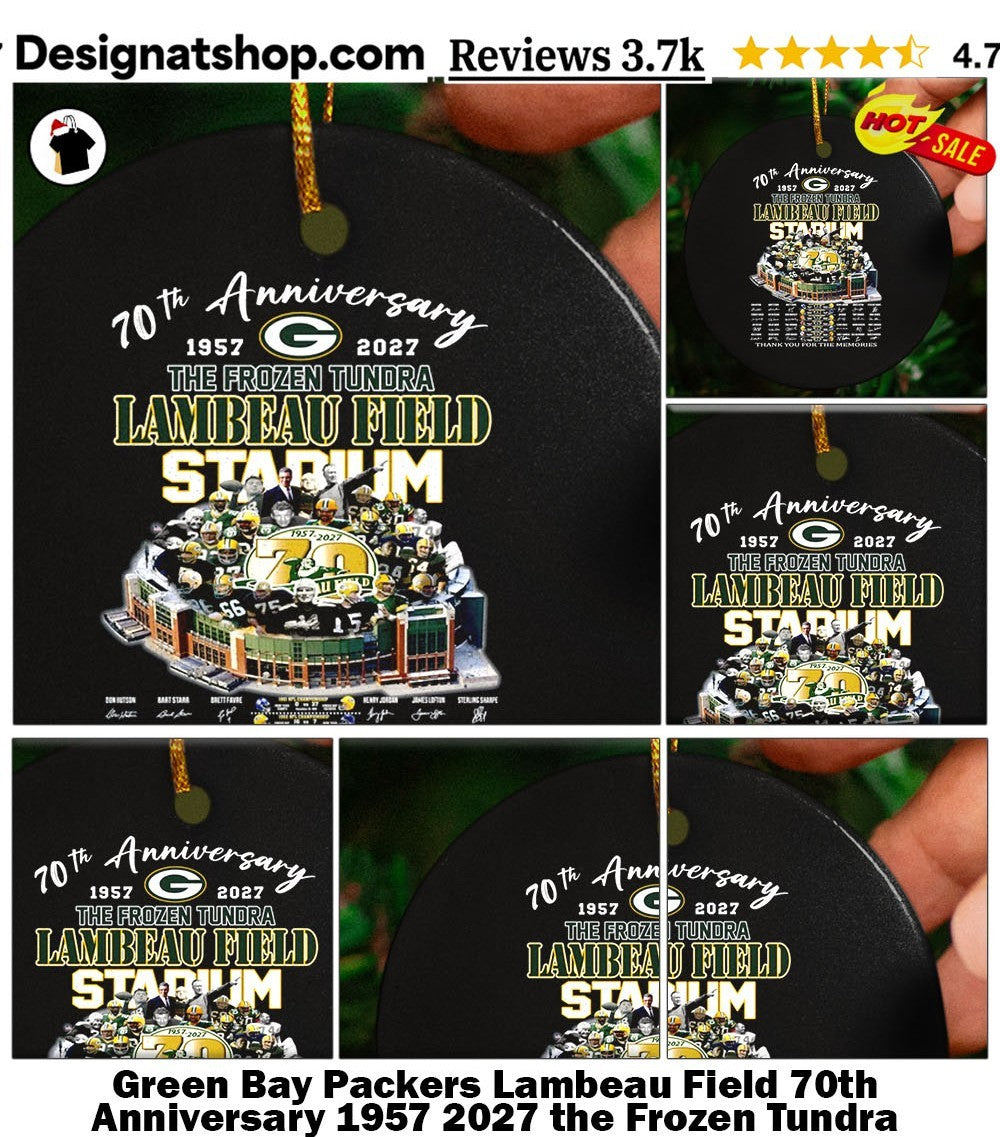 Green Bay Packers Lambeau Field 70th Anniversary 1957 2027 the Frozen Tundra shirt