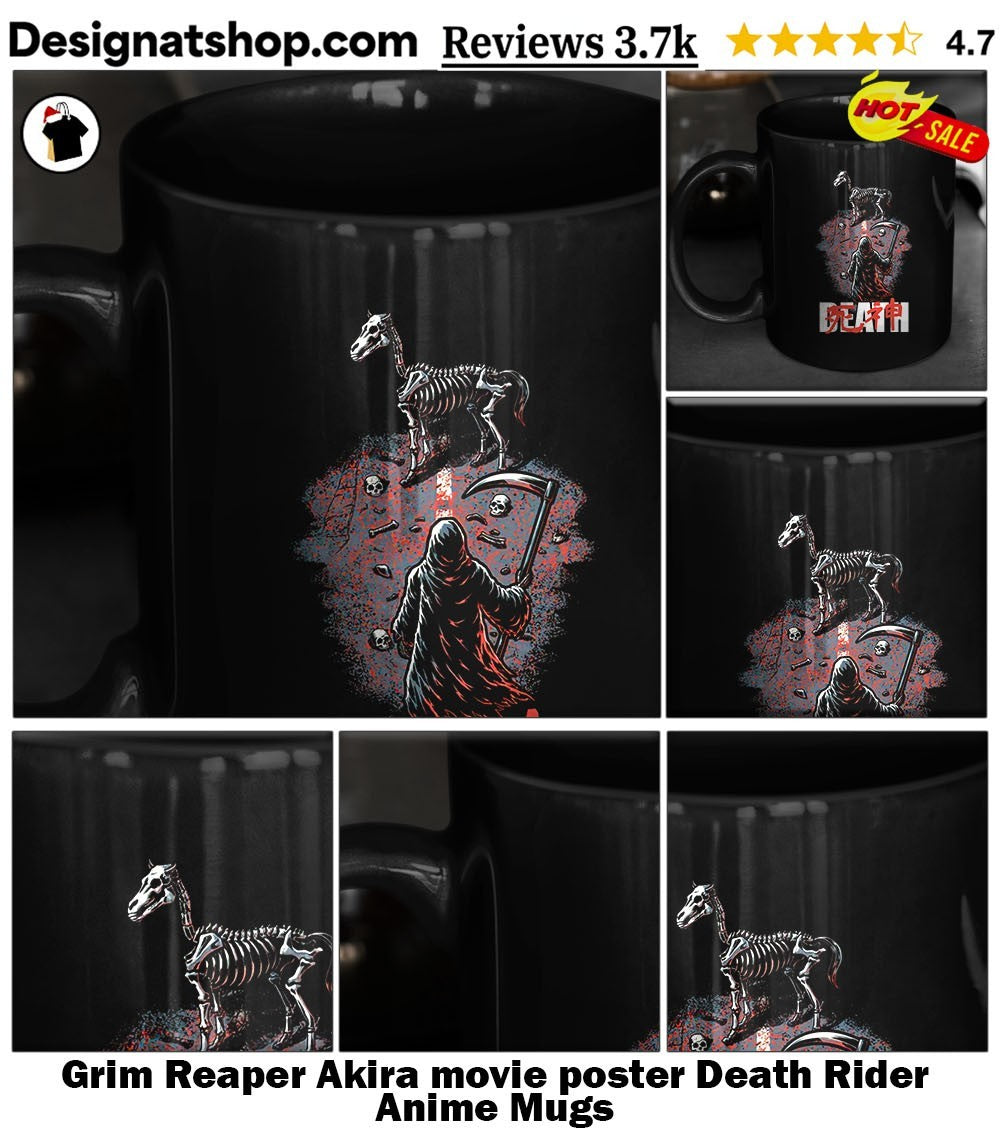 Grim Reaper Akira movie poster Death Rider Anime shirt