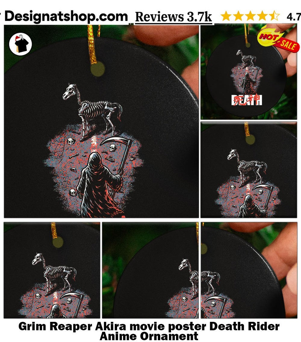 Grim Reaper Akira movie poster Death Rider Anime shirt
