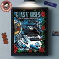 Guns N Roses Argentina 2025 Night 2 Venue Poster At Estadio Huracan On October 18 2025 Home Decor Poster Canvas