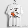 Halloween Ghost I Put The Boo In Booty Call Ladies T Shirt Jpg