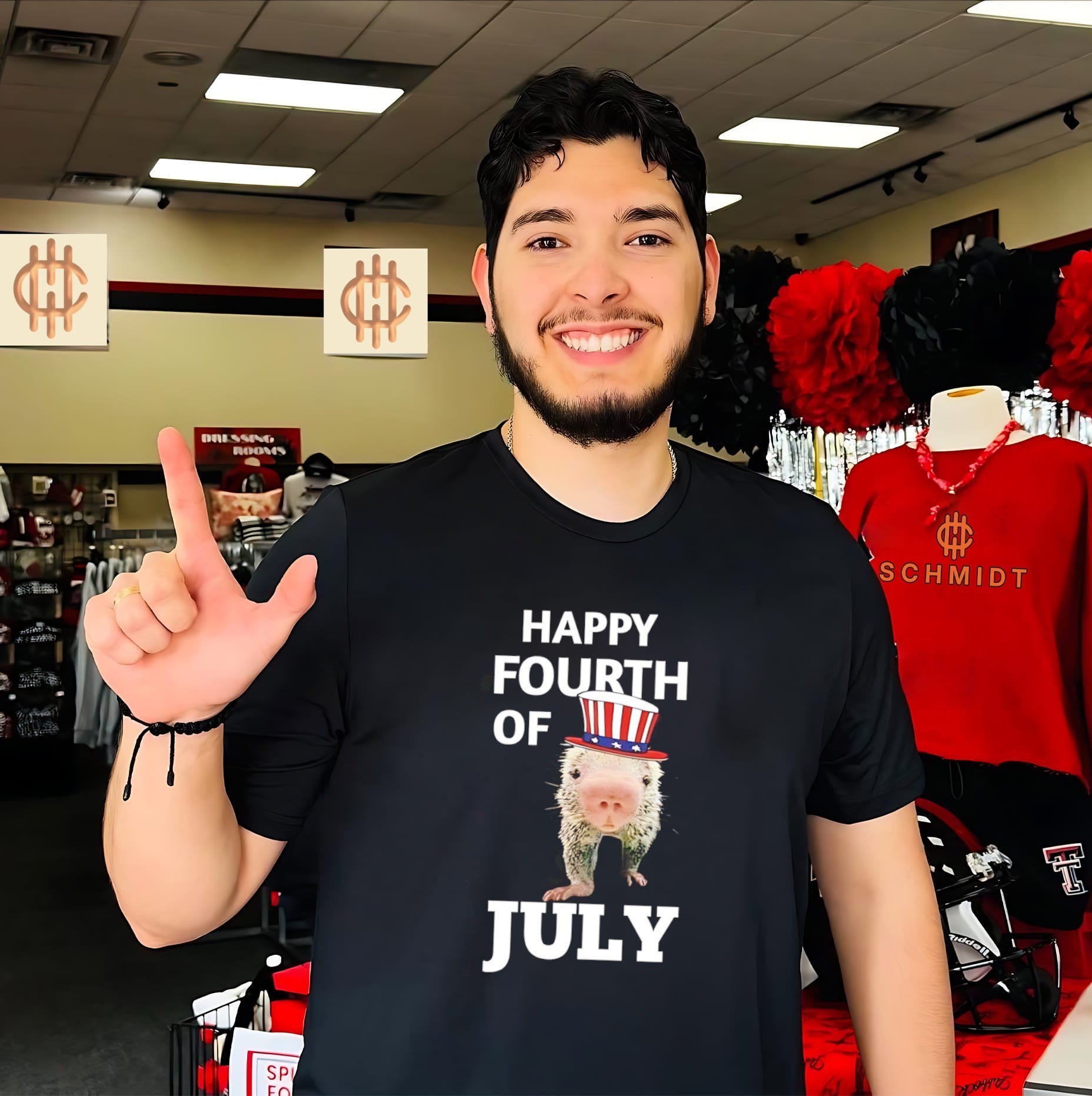 Happy fourth of July porcupine Rico shirt