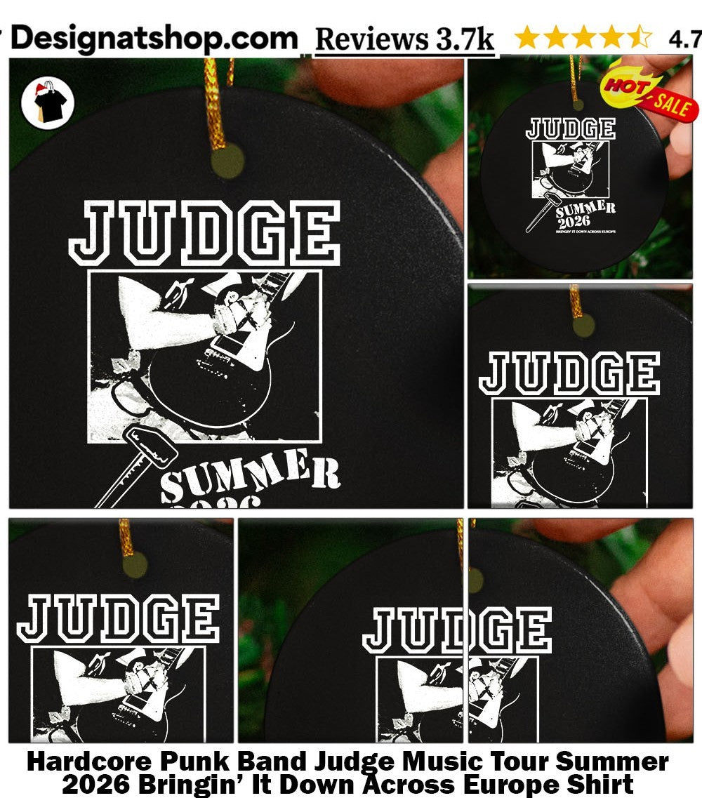 Hardcore Punk Band Judge Music Tour Summer 2026 Bringin’ It Down Across Europe Shirt