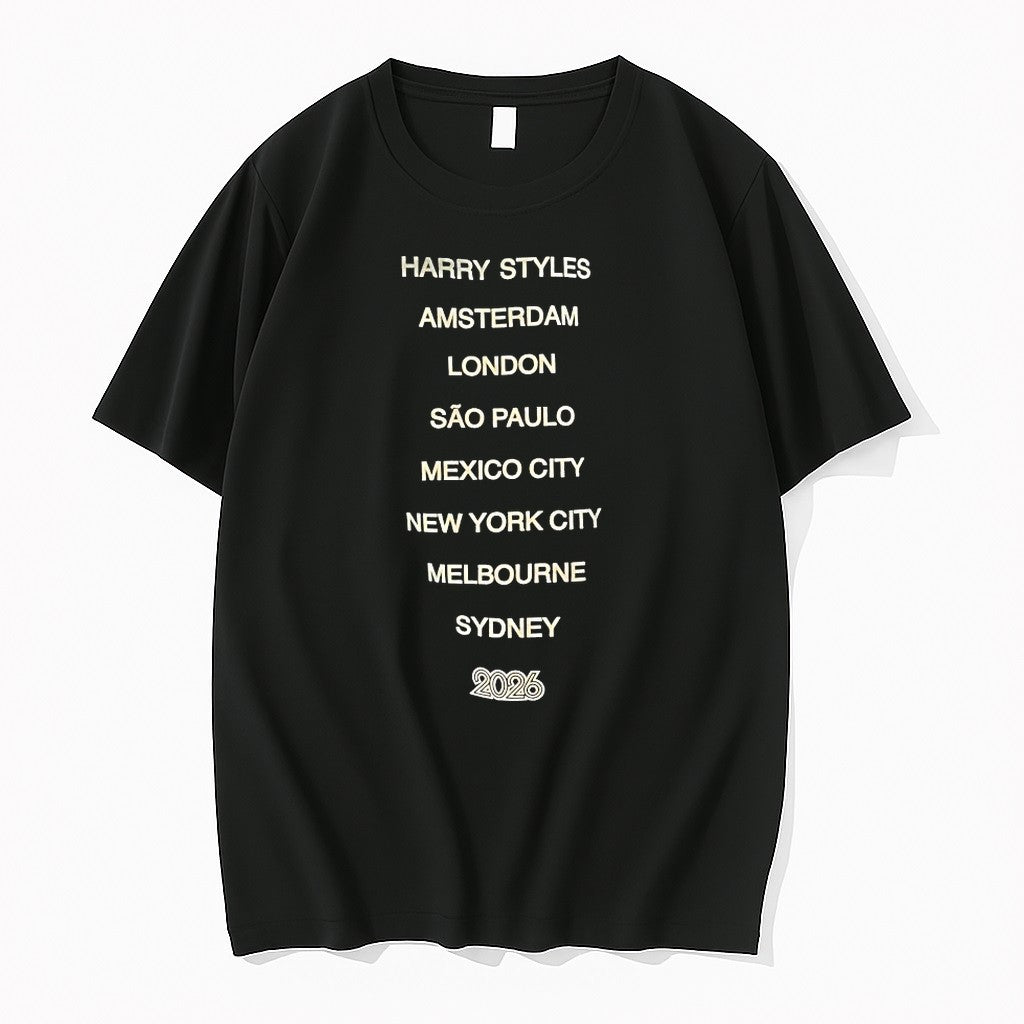 Harry Amsterdam London Sao Paulo Mexico City New York City Melbourne Sydney 2026 Tshirts Sweater
