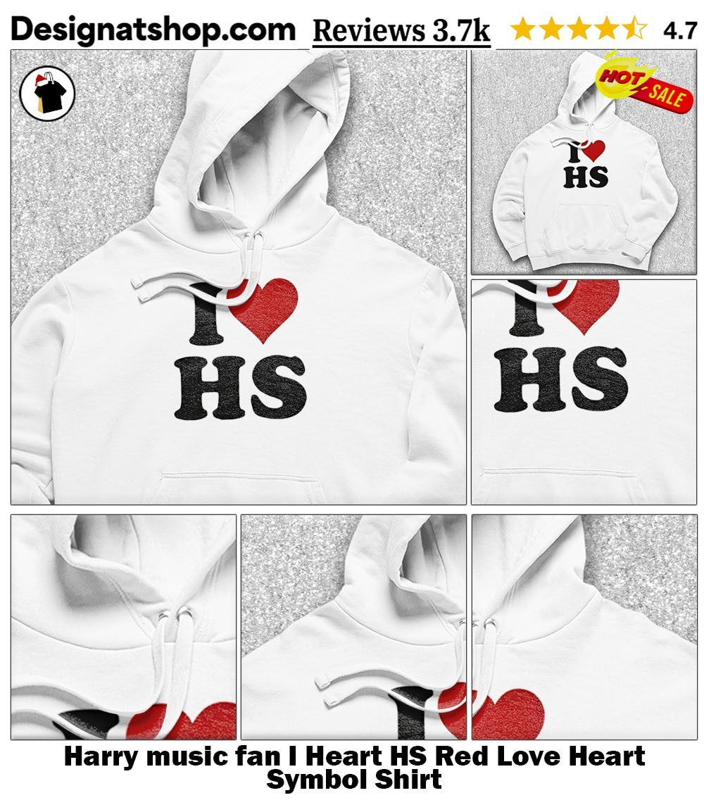 Harry music fan I Heart HS Red Love Heart Symbol Shirt