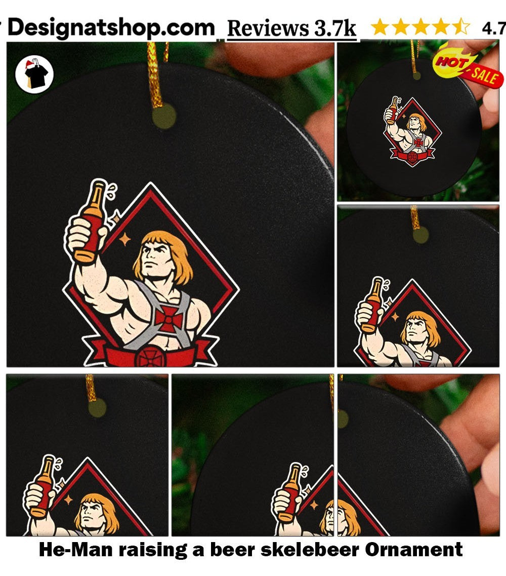 He-Man raising a beer skelebeer shirt