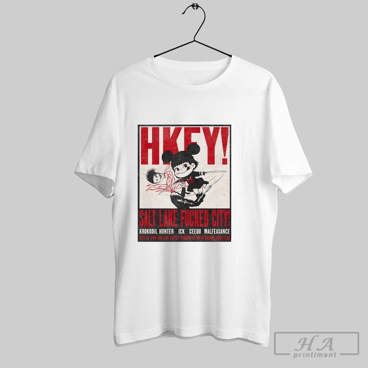 Hong Kong Fuck You Sept 23 2025 Salt Lake City Ut Tour T Shirts