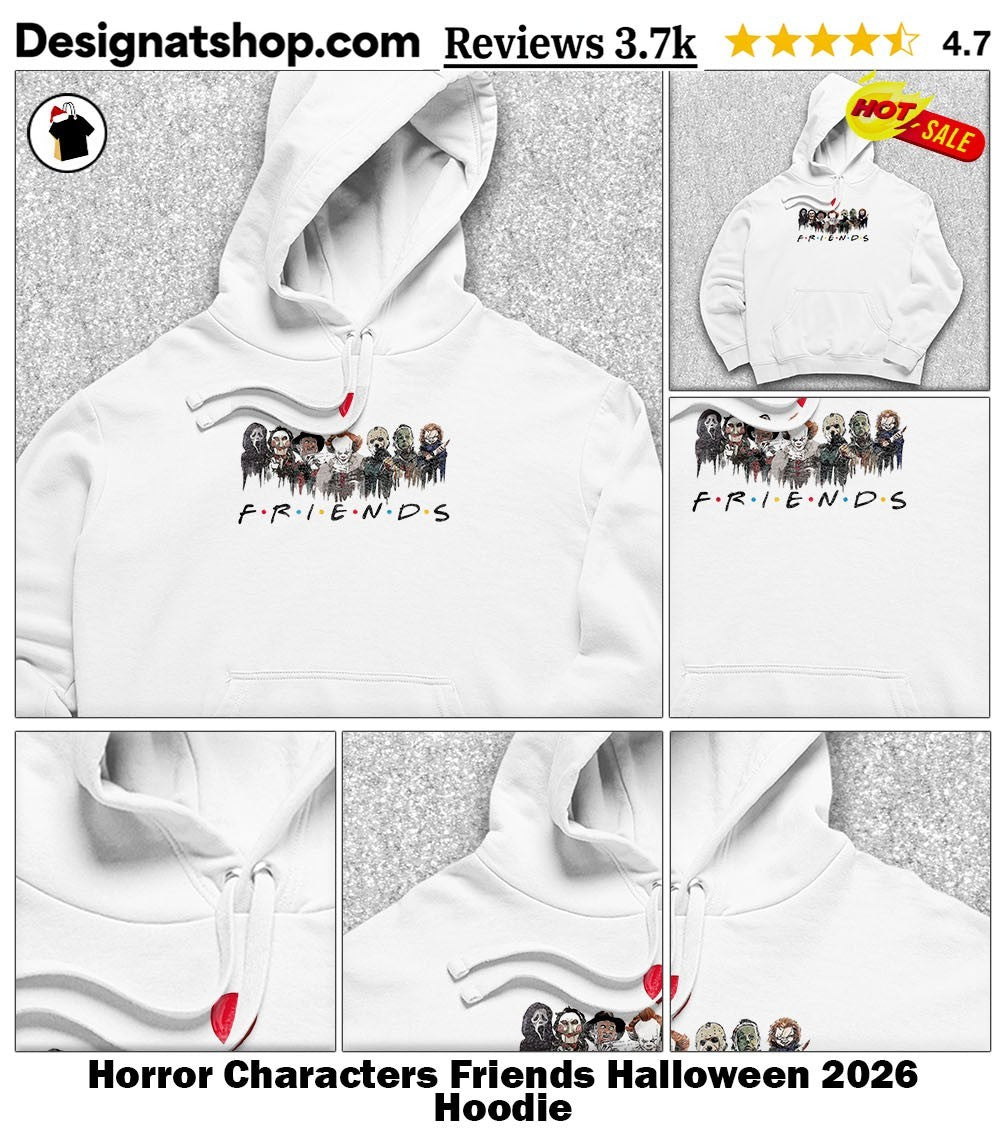 Horror Characters Friends Halloween 2026 shirt