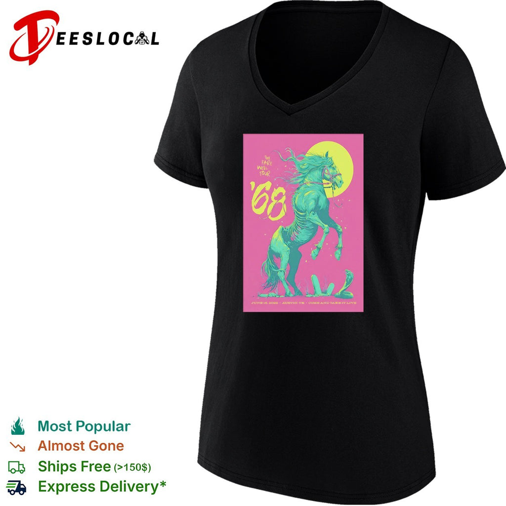 Horse 68 the fare well tour rearing horse Austin Texas shirt