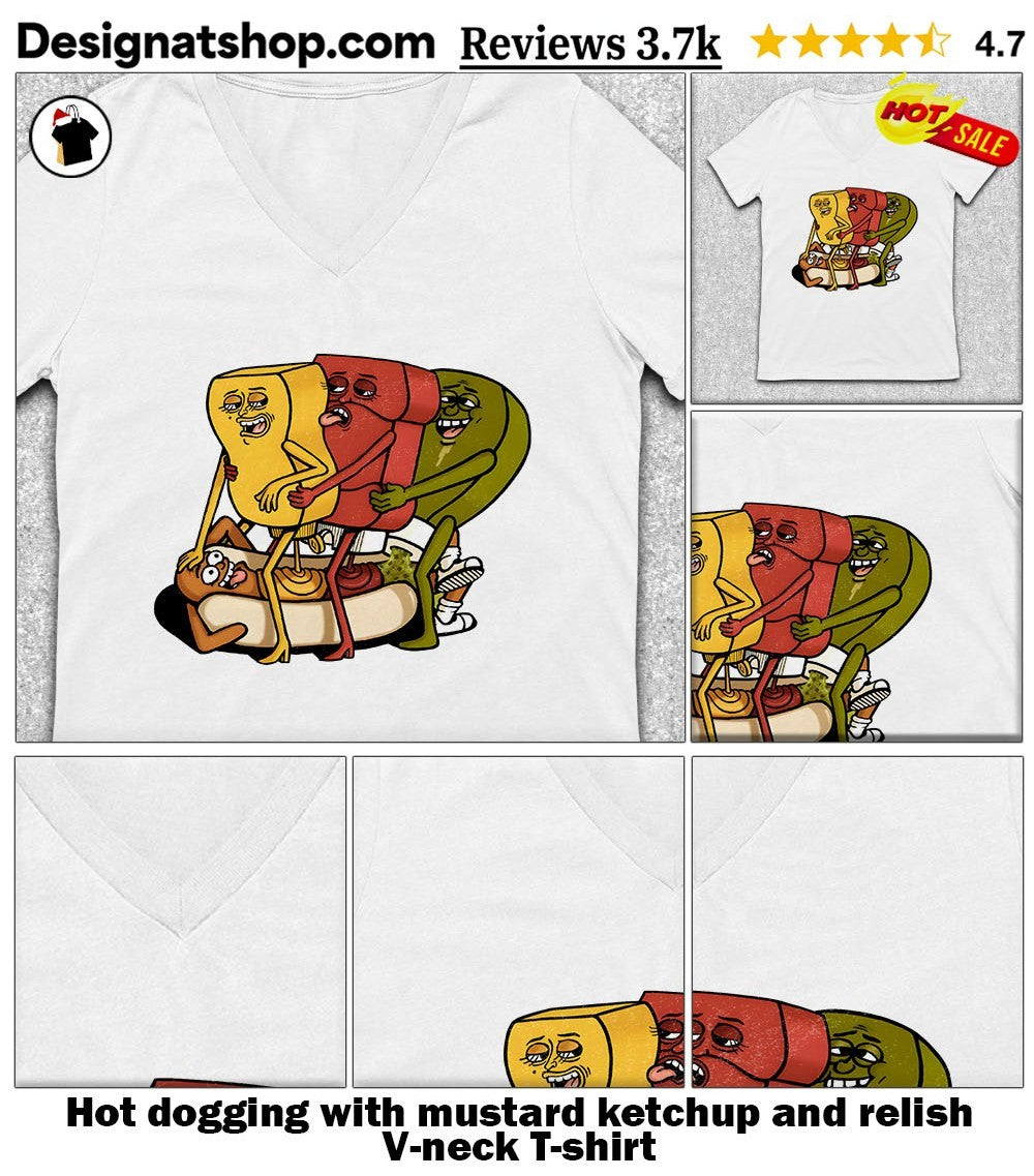 dogging with mustard ketchup and relish shirt