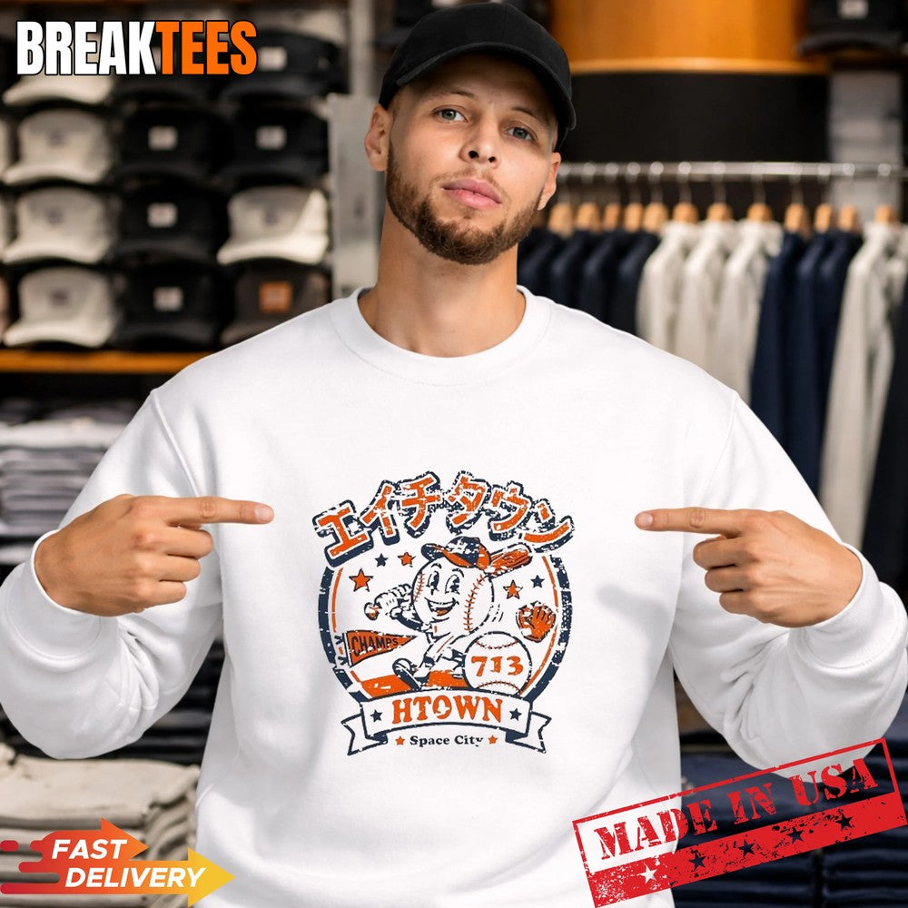 Houston Astros MLB Htown Katakana game ball series T-Shirt