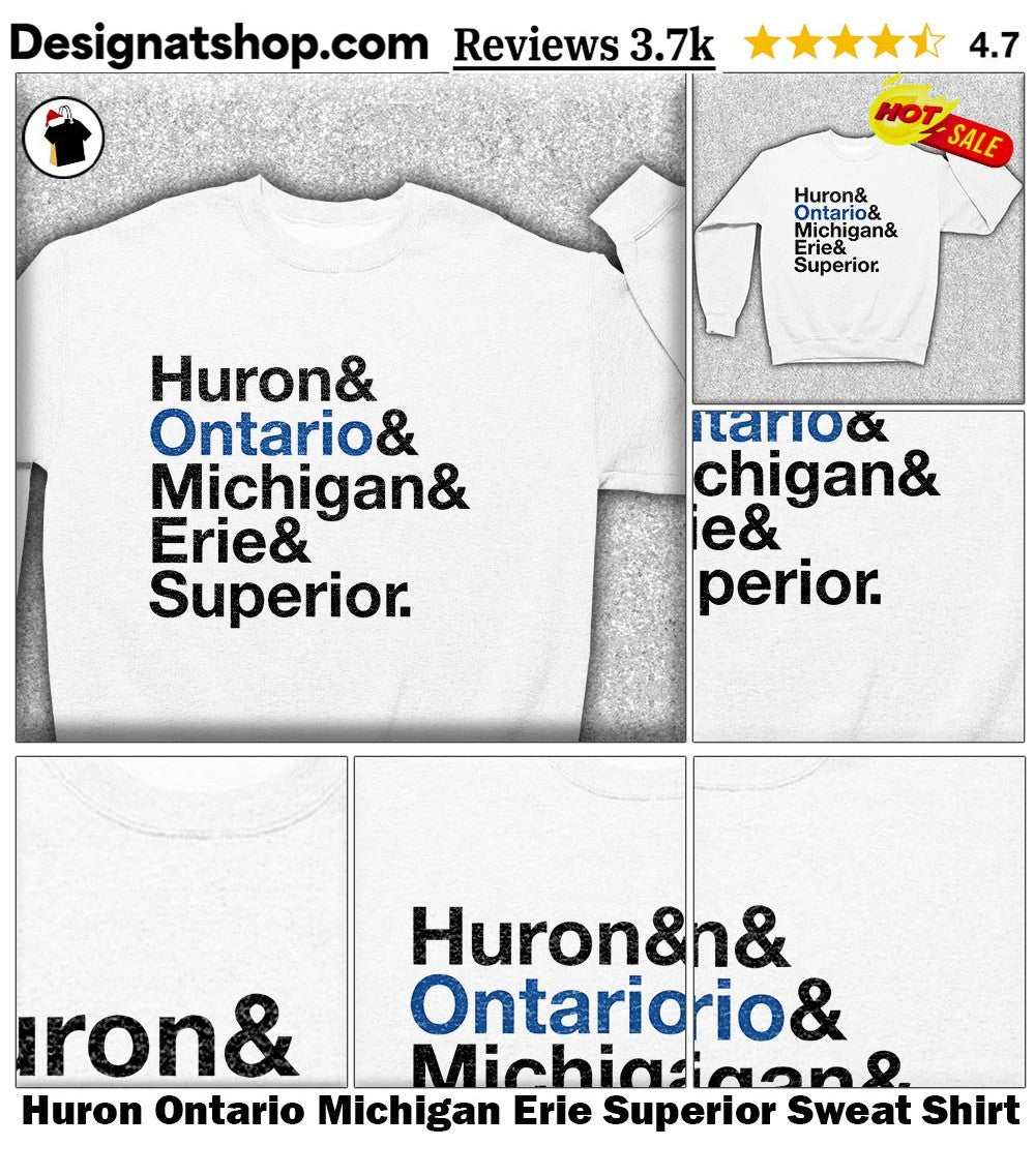 Huron Ontario Michigan Erie Superior shirt