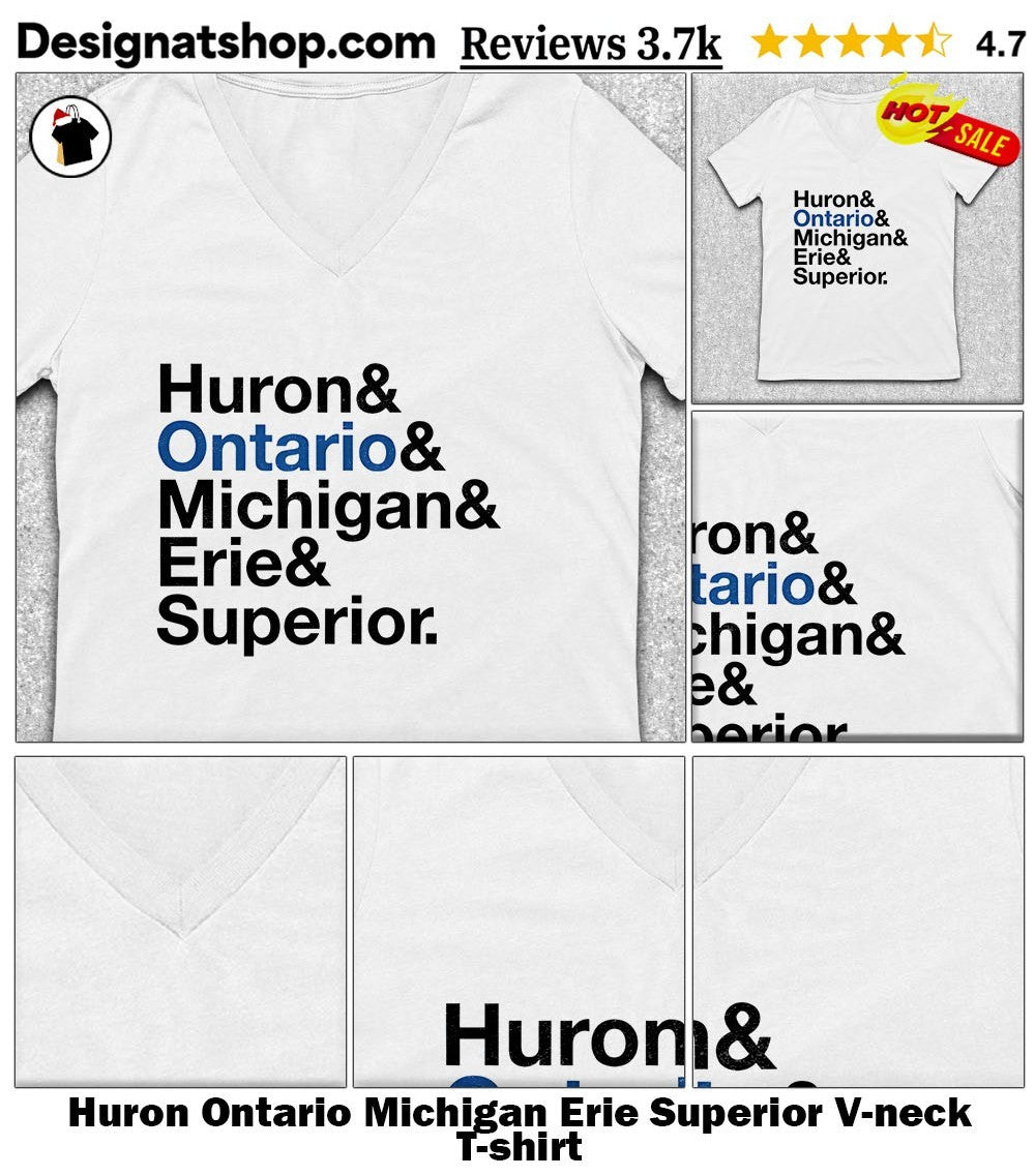 Huron Ontario Michigan Erie Superior shirt