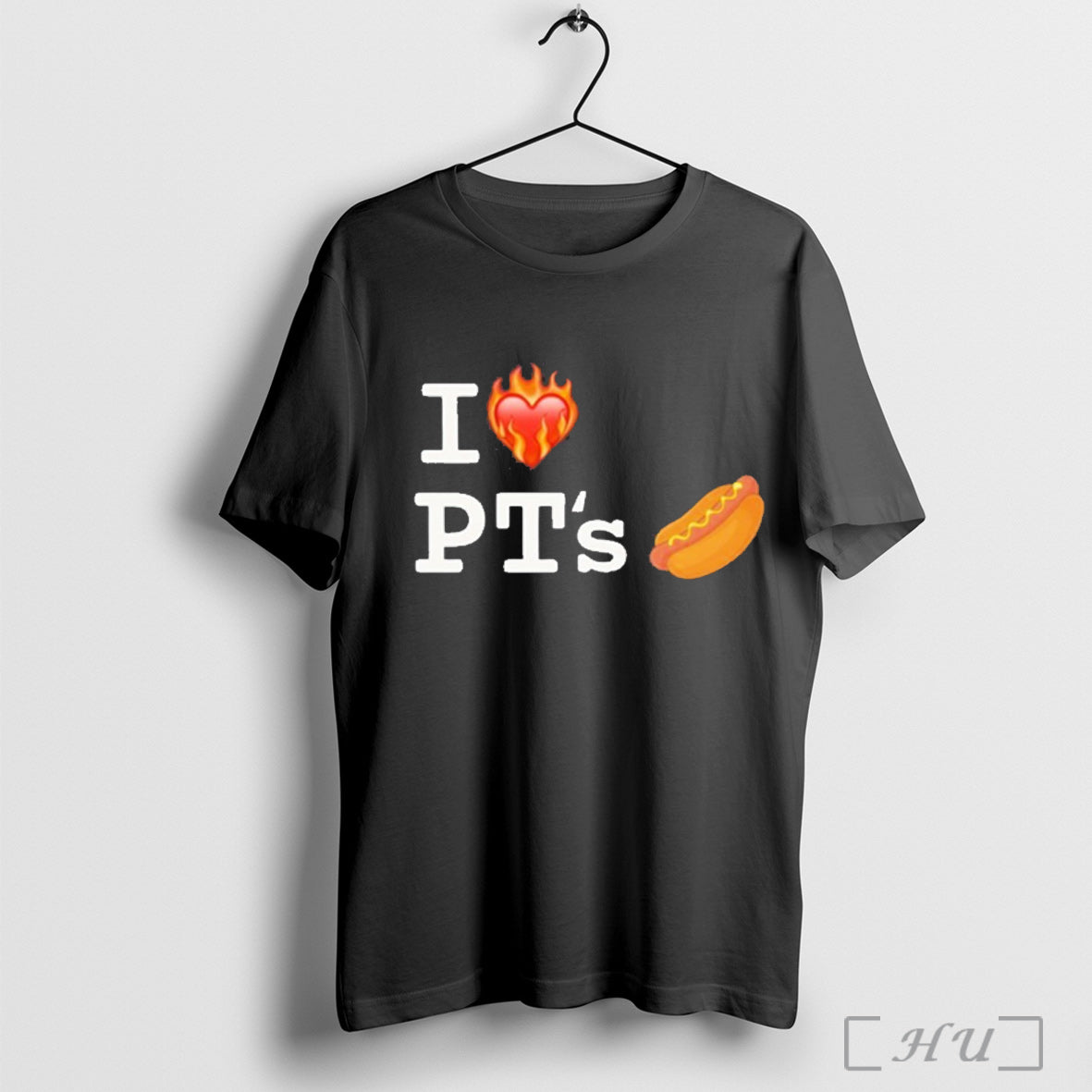 I Love Pts Hot Dog Heart Fire Shirt T Shirt