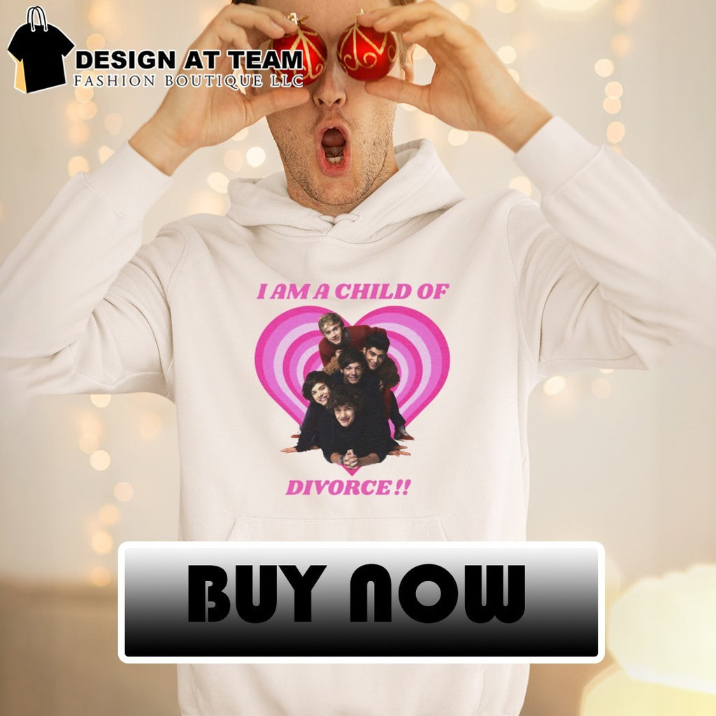 I am a Child Of Divorce 1D pink heart shirt