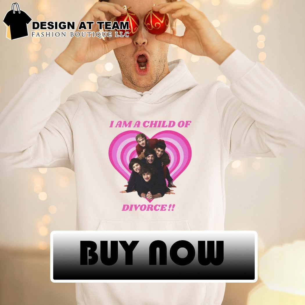 I am a Child Of Divorce 1D pink heart shirt