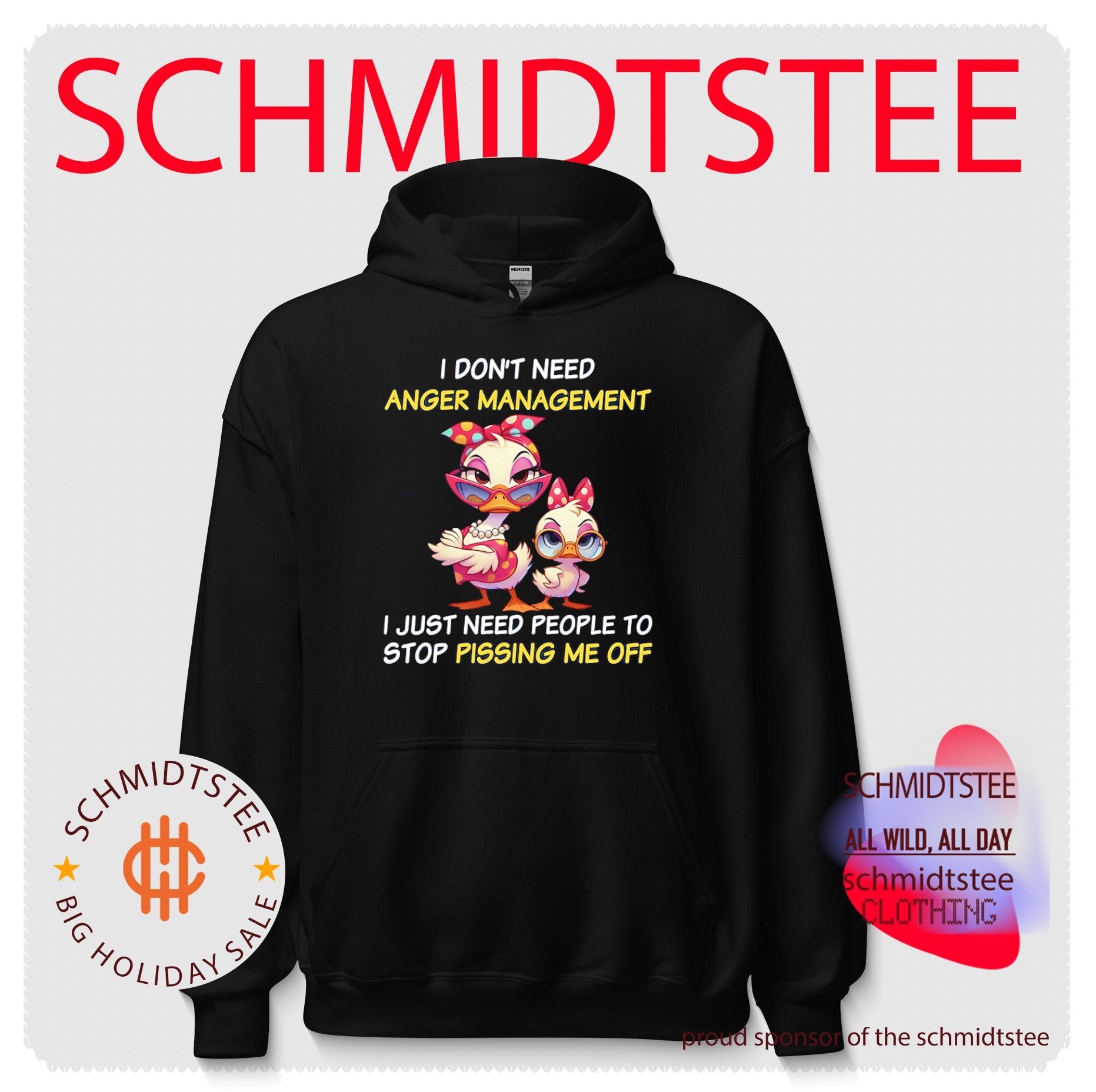 I dont’t need anger management I just need people to stop pissing me off cartoon duck shirt