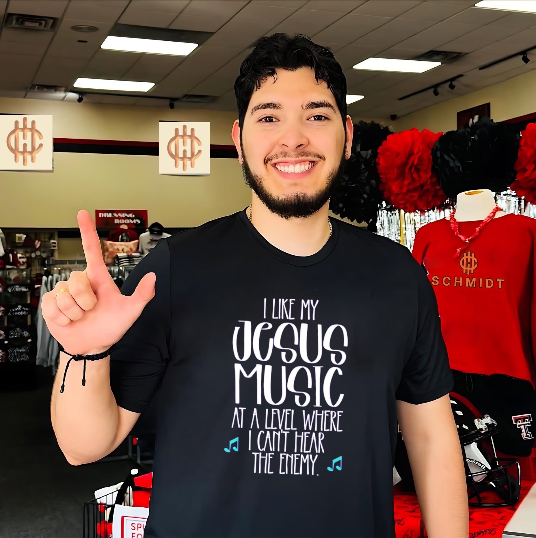 I like my Jesus music at a level where I can’t hear the enemy shirt