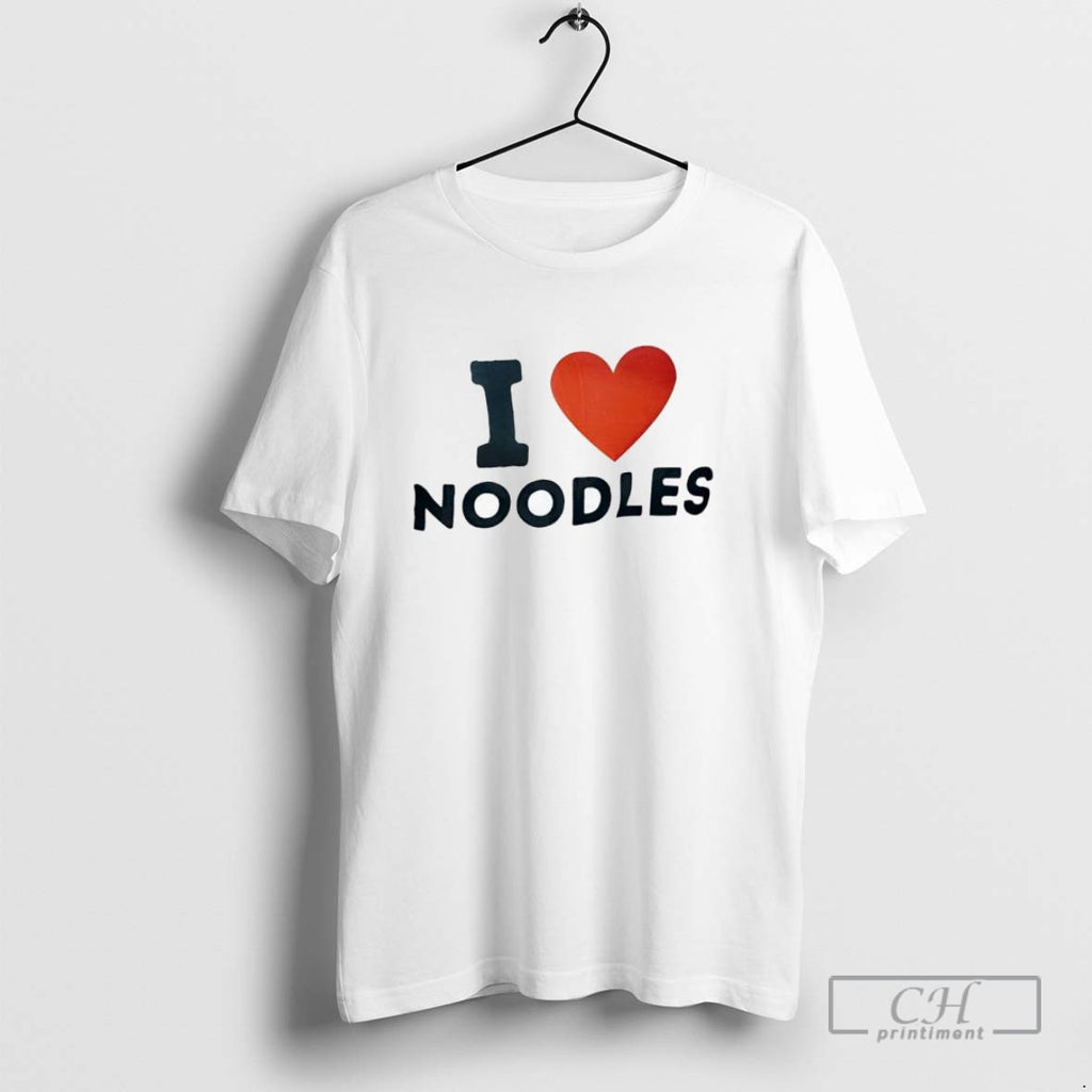 I Love Noodles Heart Ladies