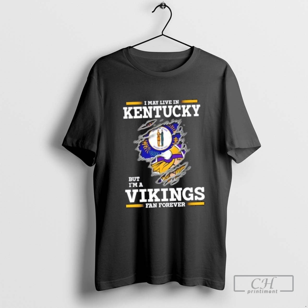 I May Live In Kentucky But Im A Minnesota Vikings Fan Forever